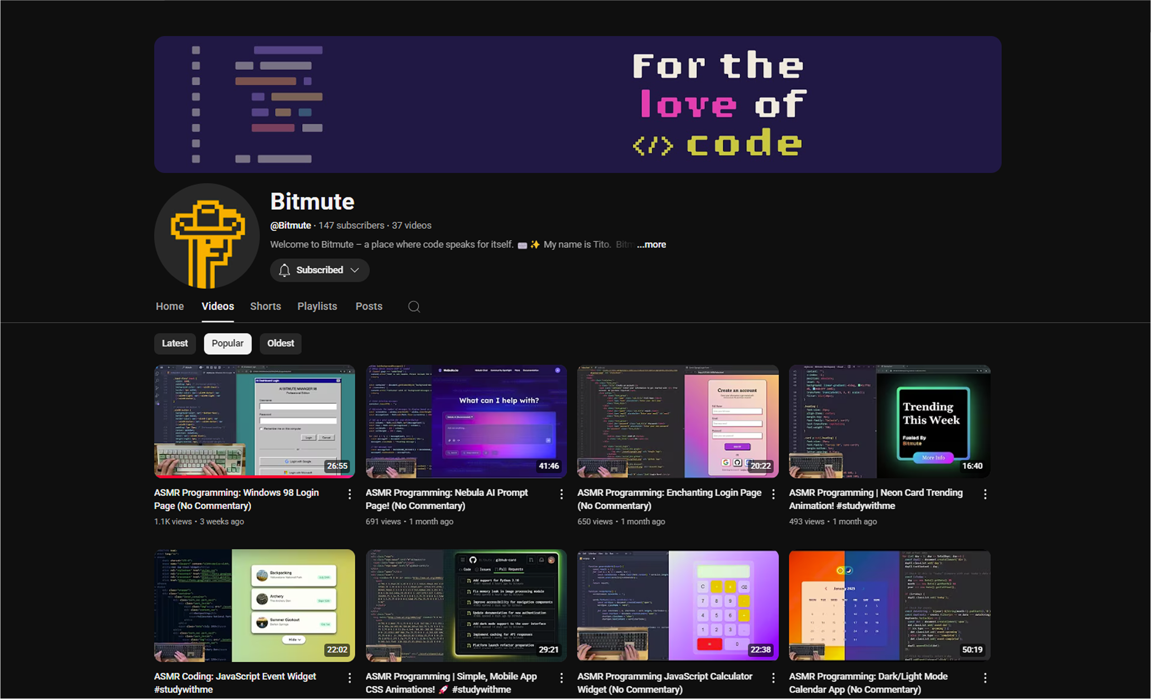 Bitmute YouTube Channel